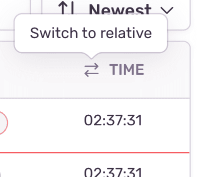 Switch time format button